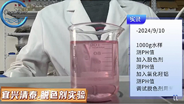 宜兴清泰脱色剂实验